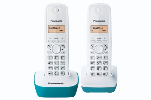 Panasonic KX-TG1612FRC, Telefono Duo cordless DECT senza segreteria, Colore Blu