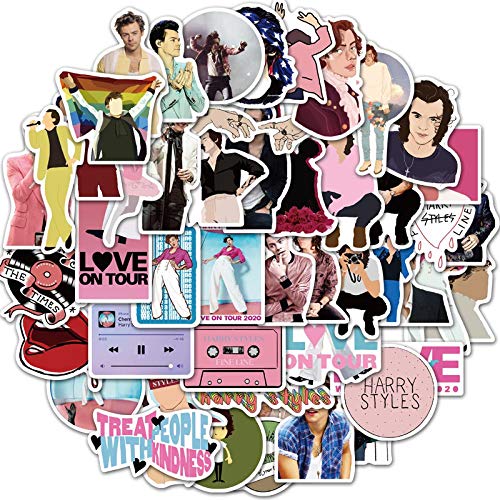 Ligoi-50pcs Singer Harry Styles Sticker Impermeabile per Laptop Fai da Te Bagagli Frigorifero Skateboard Decor Toy Graffiti Decalcomanie Sticker