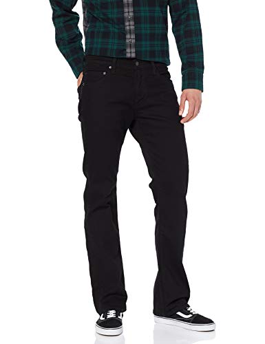 Levi's 527 Slim Boot Cut Jeans, Black Nightshade, 38W / 34L Uomo