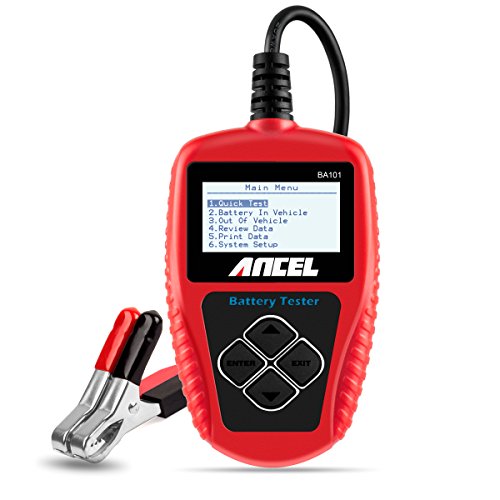 ANCEL BA101 Tester Batteria Auto Professionale 12V 100-2000 CCA 220AH Analizzatore Digitale Test Strumento per Auto/Barca/Moto e Altro Ancora
