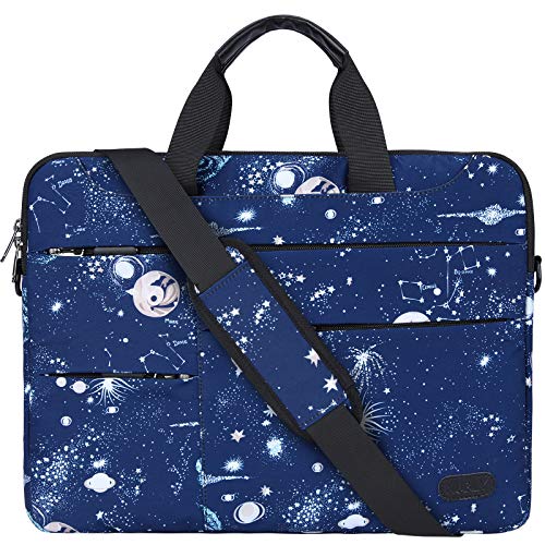 NUBILY Borsa Porta PC Tracolla 15,6 Pollici Uomo e Donna Laptop Sleeve Borsa Notebook Computer Portatile Sottile e Impermeabile Lavoro Viaggio Borsa Blu