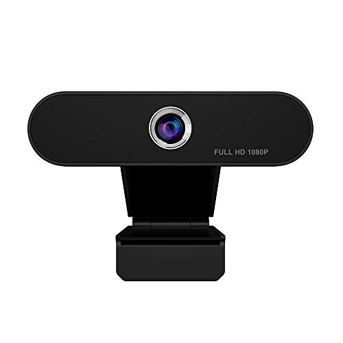 Webcam 1080P Full HD, iAmotus Autofocus USB Webcam con Microfono Spina&Giocare Web Camera PC Desktop o Laptop per Videochiamate, Conferenza, Xbox OBS XSplit Facebook Skype, MacBook/Windows/Android iOS