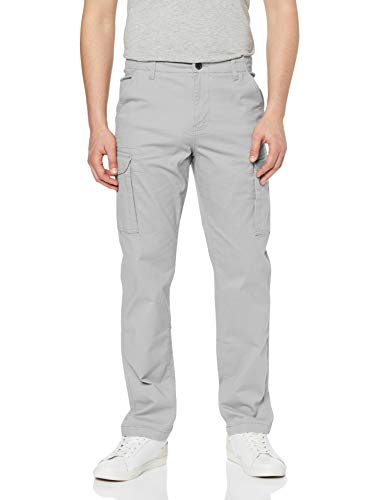 Marchio Amazon - MERAKI Pantaloni Cargo Slim Fit Uomo, Grigio (Dove Grey), 36W / 32L, Label: 36W / 32L
