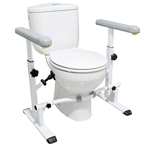 KMINA – Barra bagno disabili, Braccioli per wc, Maniglione bagno disabili, Barra maniglia bagno, Sedili WC per disabili, Supporto WC per anziani
