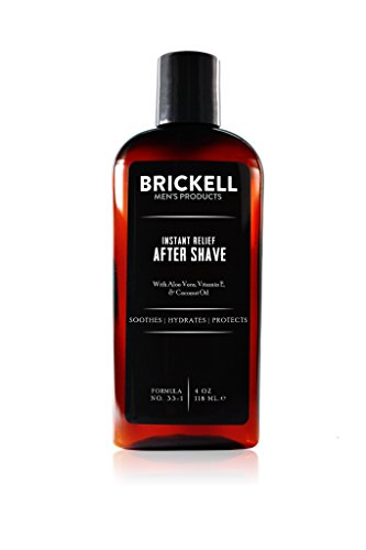 Brickell Men's Products Dopo Barba Sollievo Immediato - 4 once - Naturale ed Organico