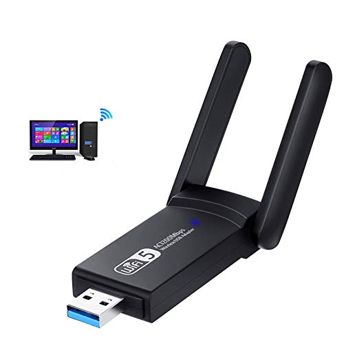 KagoLing Adattatore USB Wireless Dongle, 1200Mbps WiFi ad Alta velocità WiFi Dual Band 2.4G/5G USB 3.0 WiFi Stick Mini Scheda di Rete per PC/Desktop/Tablet/Laptop, Supporto Windows, Linux, Mac OS X