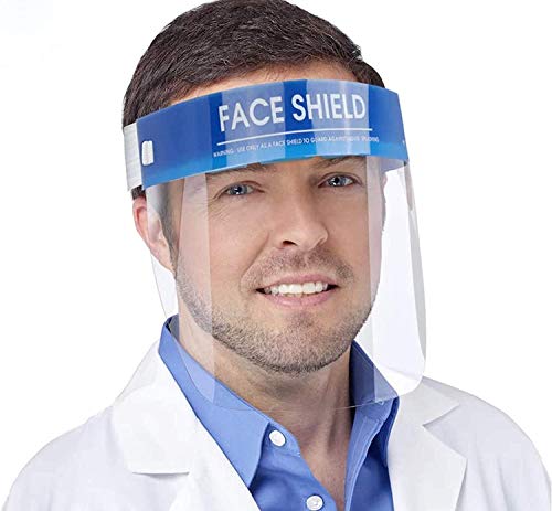 Visiera protettiva per il viso, 5 pezzi (Remove Protection Foil Before use)