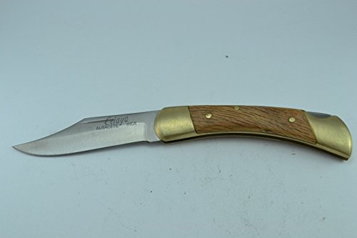 Coltello Celaya Caccia Puma Ottone legno di quercia 8 cm