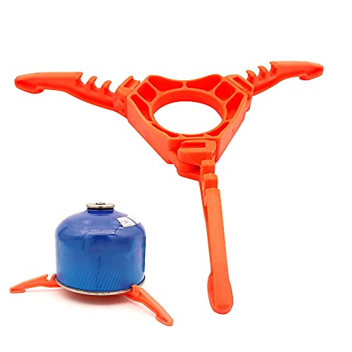 Stcrerag - Staffa per serbatoio a gas, pieghevole, supporto per bombole a gas, colore: arancione