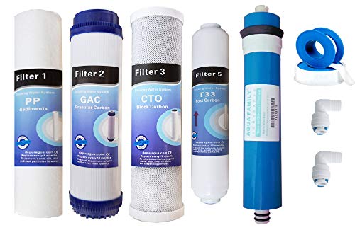 Depuragua - Kit di membrana + 4 filtri per osmosi inversa, compatibili Proline