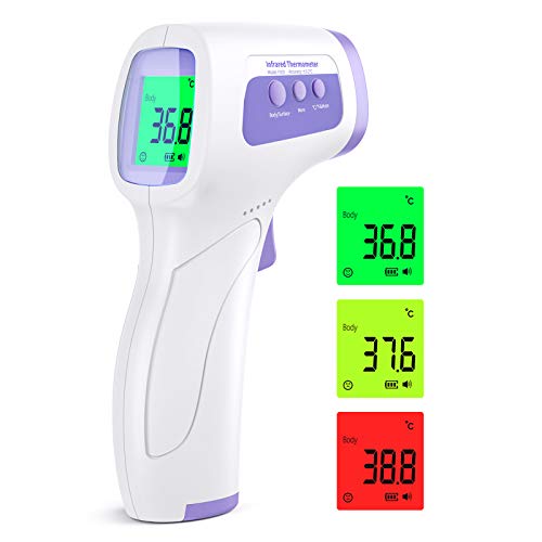 KKmier Termometro Professionale Febbre Infrarossi, Termometro Frontale Digitale per Misurazione Temperatura Corporea, Termoscanner per Febbre per Neonati, Bambini, Adulti