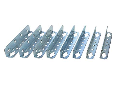 8 pezzi – Mobili Letto in metallo Connettore HS con Perforazione del foro chiave e fusibile fori | Altezza 127 mm | | Colore Metallo cromato hardware mobili di GedoTec