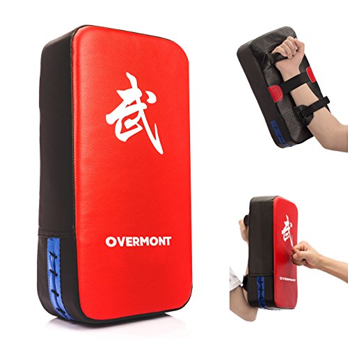 Overmont Scudo a colpi Striking Shield in PU 40x20x10cm per l'addestramento Muay Boxing Thai, Karate, Taekwondo, UFC, MMA