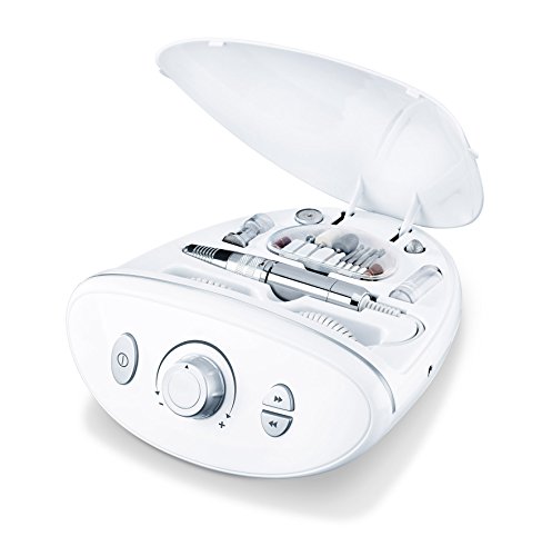 Beurer MP 100 Set Professionale per Manicure e Pedicure con Accessori Completi, Bianco