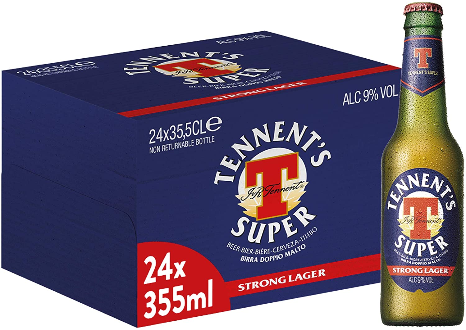 Tennent's Super Birra - Pacco da 24 x 355 ml