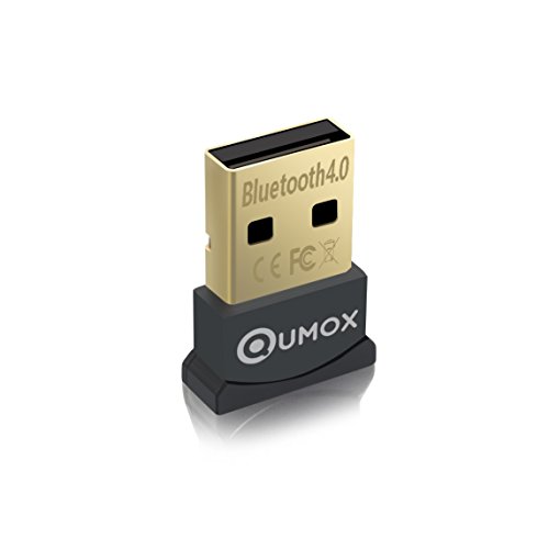 QUMOX Bluetooth 4.0 USB adattatore/Dongle, Bluetooth trasmettitore e ricevitore per Windows 10/8.1/8/7/Vista, Plug and Play Compatibile Windows 7 e superiori