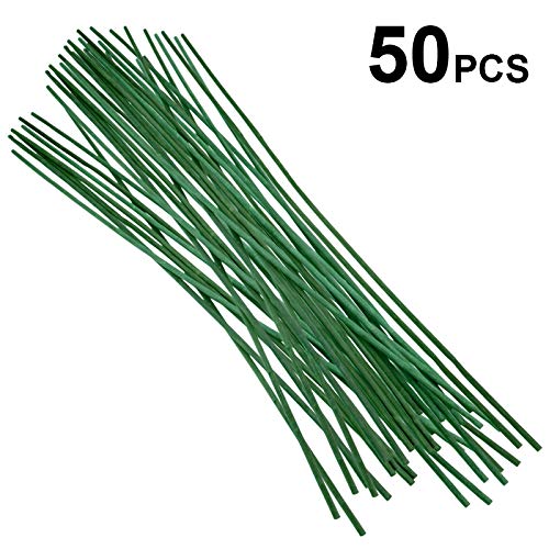 50 pz verde canne di bastoncini di supporto per piante per fiori 60 cm