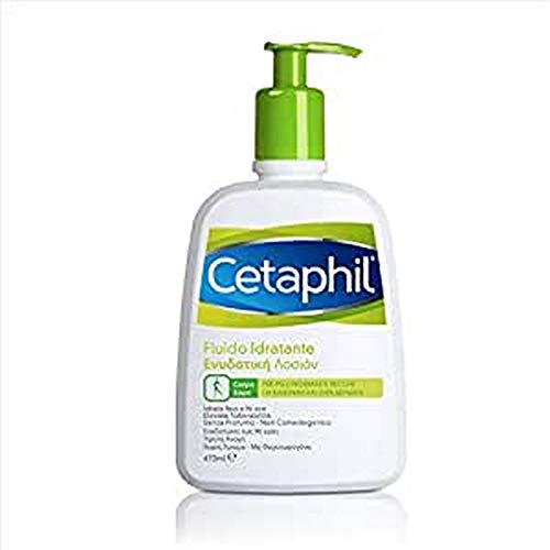 Cetaphil, Fluido Idratante, Crema Viso e Corpo per Pelle Normale e Secca, Formato 470 ml