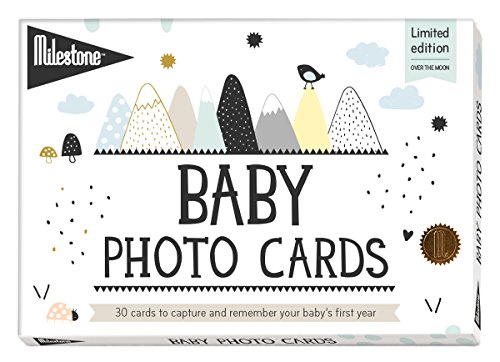 Milestone Baby Cards, over The Moon