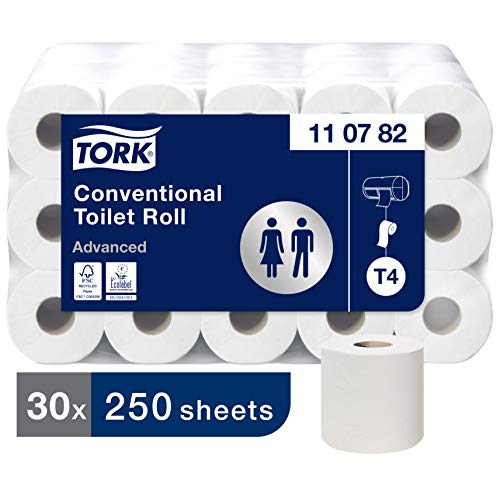 Tork 110782 Rotolo Carta Igienica Tradizionale Premium Extra Soft, 3 Veli, Bianco, 32 M, 30 Rotoli