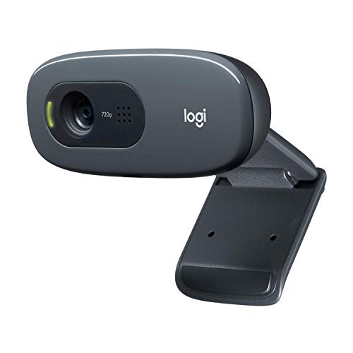 Logitech C270 Webcam HD, HD 720p/30fps, Videochiamate HD Widescreen, Correzione Automatica ‎Luminosità, Microfono Riduzione del Rumore, Skype, FaceTime, Hangouts, ‎WebEx,PC/Mac/Laptop/Macbook/Tablet