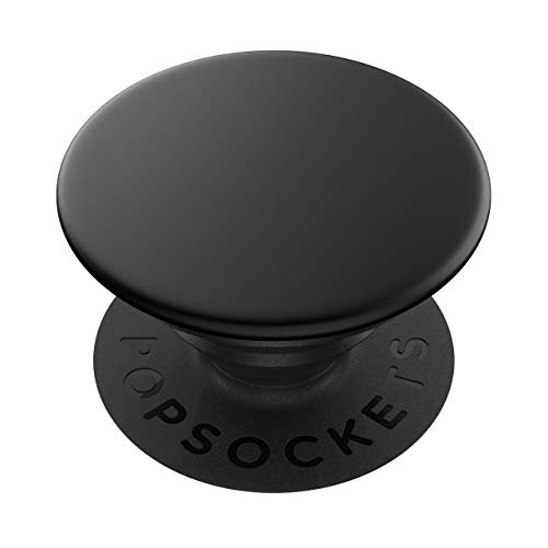 PopSockets PopGrip - Supporto e Impugnatura per Telefoni Cellulari e Tablet con Un Top Intercambiabile - Black Aluminum