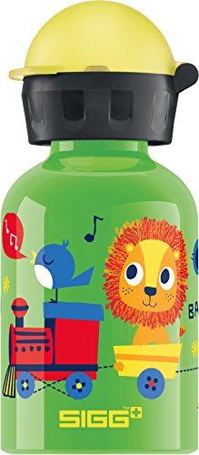 SIGG Jungle Train Borraccia bambini (0,3l), Borraccia alluminio con chiusura ermetica e priva di sostanze nocive, Borraccia bimbi super leggera in alluminio