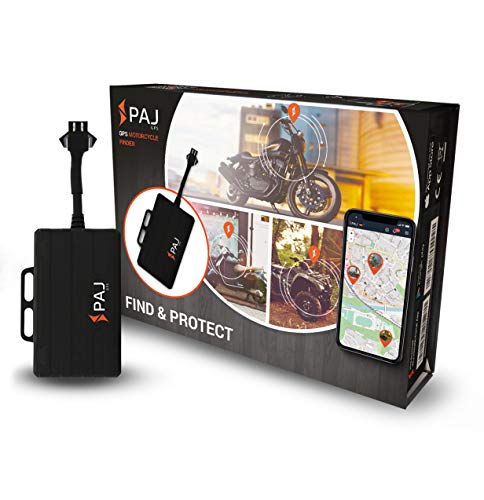 PAJ GPS Motorcycle Finder - GPS Sistema di localizzazione per motocicletta, auto e camion - Batteria per auto a collegamento diretto 9-75V