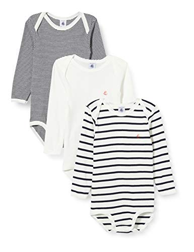 Petit Bateau 5372700 Body, Multicolore (Variante 1 Zga), 3 anni (Taglia Produttore: 36mesi) Unisex-Bimbi