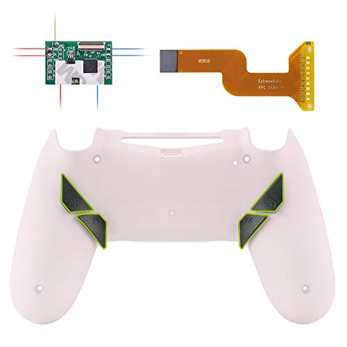 eXtremeRate Dawn Remap Kit Programmabile per Playstation 4 Joystick Modding Chip&Cover Posteriore Riprogettato&4 Pulsanti Posteriori per PS4 Controller JDM-040/050/055(Sakura Rosa)