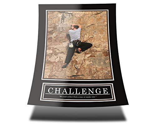 GREAT ART Challenge Poster Originale - Barney Stinson Fotomurale - 85 x 60 cm Arrampicata Come Ho Incontrato Tua Madre Motivazione Barney Stinson Ufficio Sfida Immagini - No.7