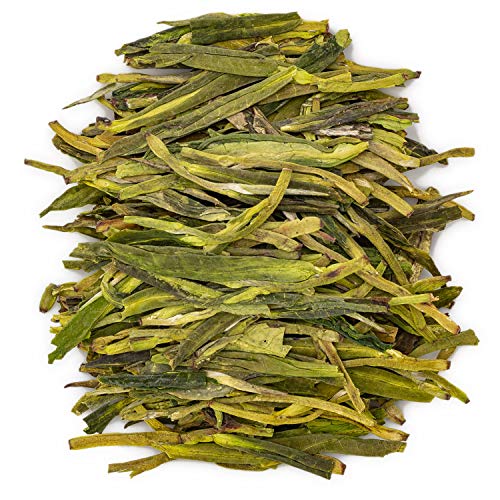 Oriarm 250g / 8.82oz Xihu Long Jing Dragon Well Tè Verde Cinese In Foglia - Chinese Longjing Drgaonwell Green Tea Loose Leaf - Brew Hot or Iced Tea