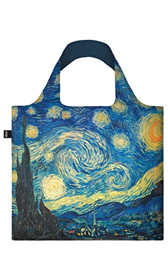 LOQI Museum Vincent Van Gogh The Starry Night Bag Borsa da spesa, 50 cm, 20 liters, Multicolore (Multicolour)