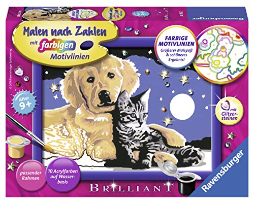 Ravensburger 280162 - Set di Numeri con Scritta Brilliant Sparkling Stars