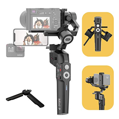 MOZA Mini P Gimbal Stabilizzatore a 3 assi Fino a 1,98 libbre per smartphone Action Camera Fotocamere compatte Fotocamere mirrorless leggere