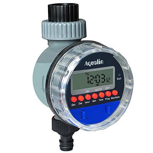 Aqualin LCD Temporizzatori per irrigatori Giardino elettronico regolatore per Sistema di irrigazione a valvola a Sfera