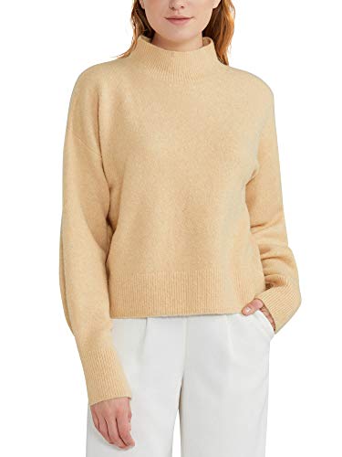 Woolen Bloom Maglione Donna Invernali Manica Lunga Grosso Felpa Ragazza Pullover Lavorato a Maglia Accogliente Camicetta Allentata Casual Top Autunno