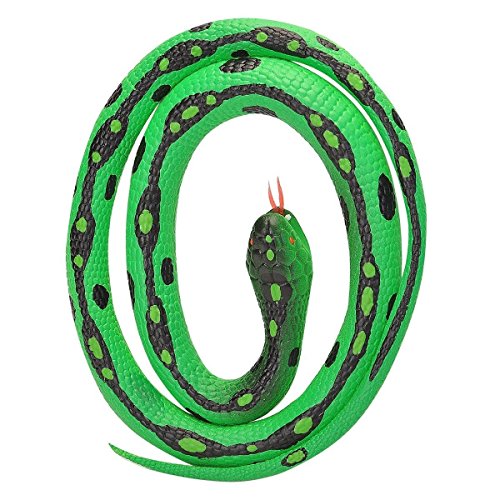 Wild Republic- Serpente in Gomma, Colore Verde, 117 cm, 19327