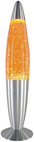 RABALUX 4113, lampada a stelo effetto glitter, vetro, Vetro Metallo, Gelb, Piccolo, E14 15watts
