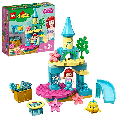 LEGO - DUPLO Il castello sottomarino di Ariel con la Sirenetta Ariel, Include 2 Minifigure, per Bambini dai 2 ai 5 Anni, 10922