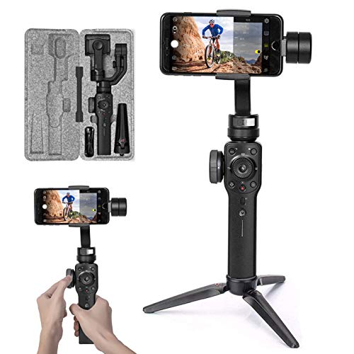 Zhiyun Smooth 4 Stabilizzatore Gimbal 3 Assi per Smartphone a 210g, Gimbal Stabilizzatore 3 Assi, Gimbal Smartphone Stabilizzatore, Colore Nero