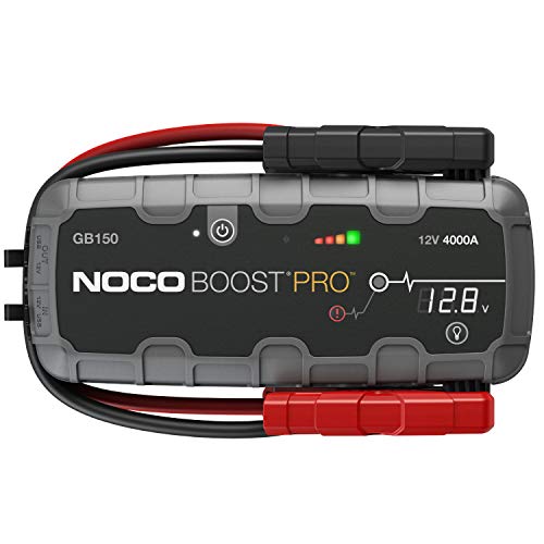 NOCO Boost HD GB150: avviatore di emergenza per auto con batteria al litio da 12 V e 4.000 A, ultra-sicuro e portatile, per motori a benzina e diesel fino a 10 litri