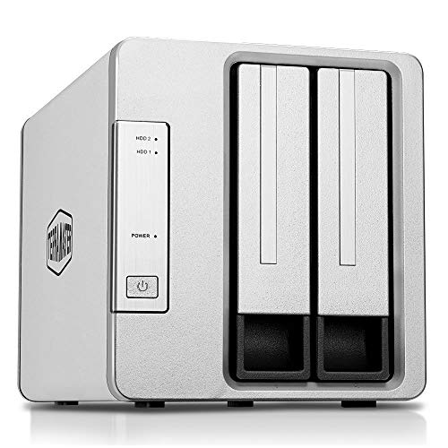 TERRAMASTER D2-310 USB Type C Box Raid Externo USB3.1 (Gen1, 5Gbps) Super velocità 2-bay Raid Storage Alloggiamento (Senza Disco)