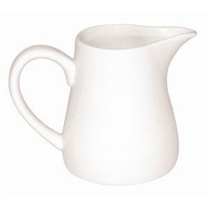 Olympia U819 Whiteware Bricco per latte o panna, bianco (Confezione da 6)