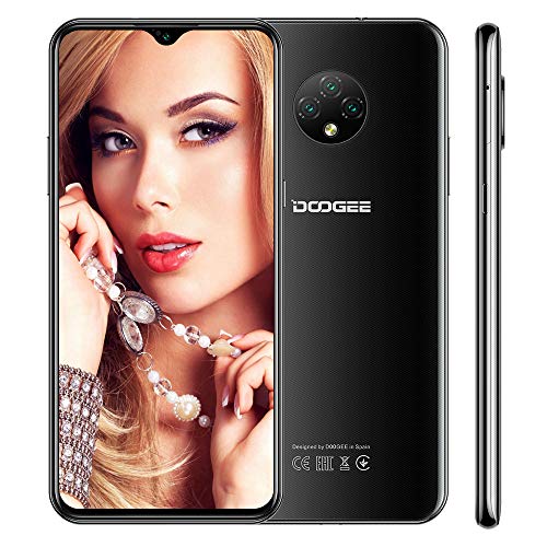 Cellulari Offerta 4G DOOGEE X95 PRO Android 10.0 Smartphone, 4GB+32GB, 6,52 Pollici, Batteria 4350mAh,13MP+2MP+2MP+5MP Tripla Fotocamera, Quad Core, Face ID, Nero