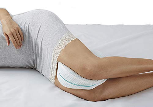 BEST DIRECT Leg Pillow Dispositivo Medico - Morbido Cuscino Memory Foam per Gambe Aiuto Posizione Corretta per Dormire Contro Mal di Schiena e Problemi Posturali