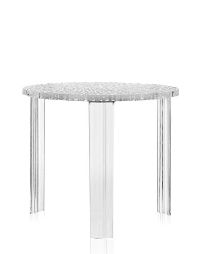 Kartell T-Table Tavolino, Cristallo, 50 x 50 x 44 cm
