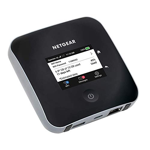 Netgear MR2100 Nighthawk M2 Router 4G Portatile con Porta Ethernet, Velocità di Download fino a 2 Gbps, più di 20 Dispositivi Collegati