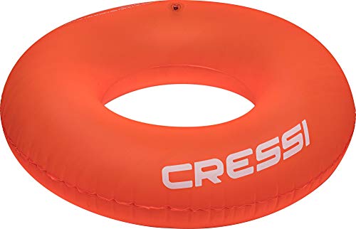 Cressi XDF1991, Gonfiabile Anulare Mare e Nuoto Unisex Bambini, Arancio, 90 cm