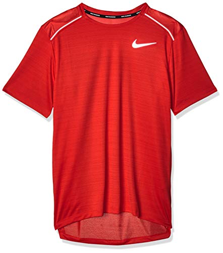 NILCO|#Nike Dry Miler Maglietta Maglietta da Uomo, Uomo, University Red/Reflective Silv, XL